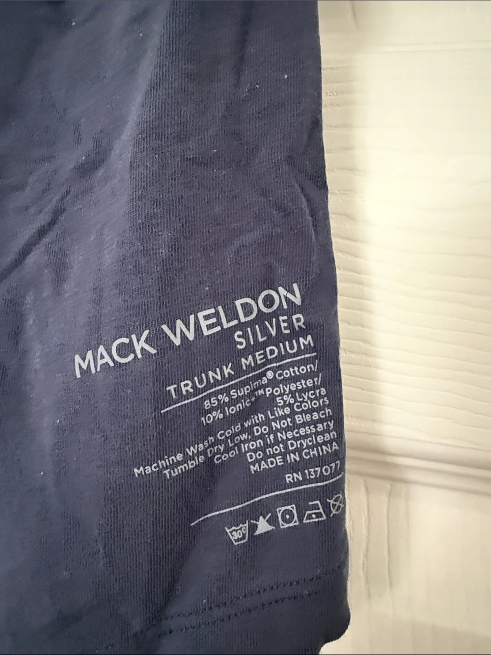 Mack Weldon Navy Trunk Boxer Briefs - Navy